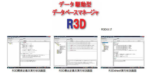 データ駆動型データベースマネージャR3D