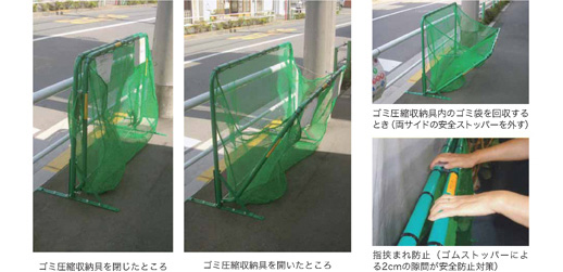 ゴミ圧縮収納具 ゴールドタイプ