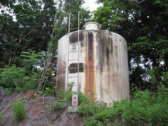 昭和時代に設置した畑の20t水槽