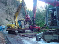 高性能林業機械による伐出作業の普及