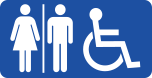 There are restrooms that can be accessed with wheelchairs