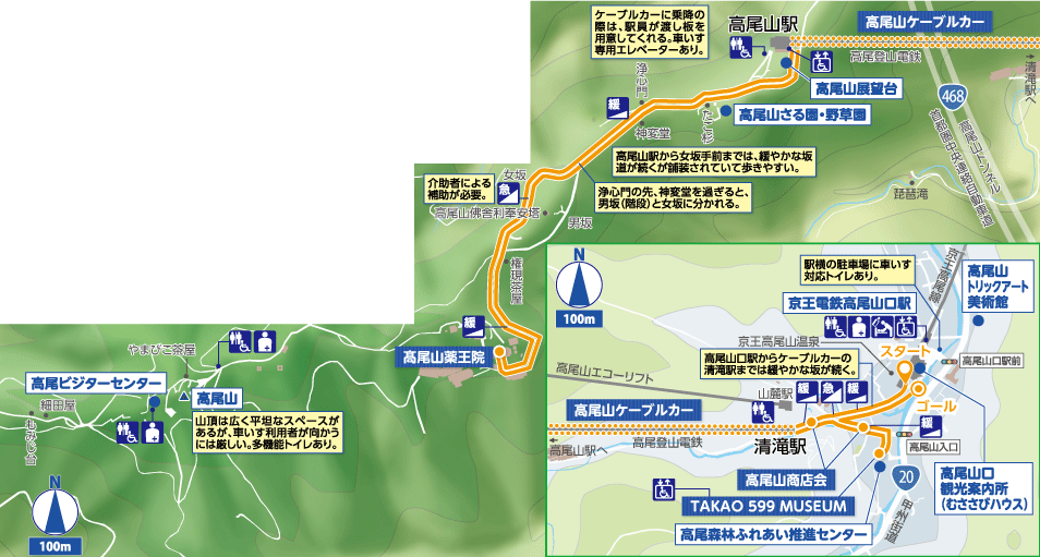 高尾山 詳細マップ
